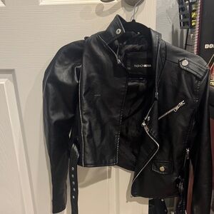 Fashion Nova Edgy Black Leather Jacket